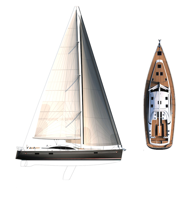 Southerly 590 sailboat under sail