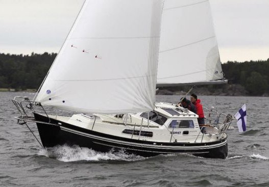 Degero 28 ms sailboat under sail