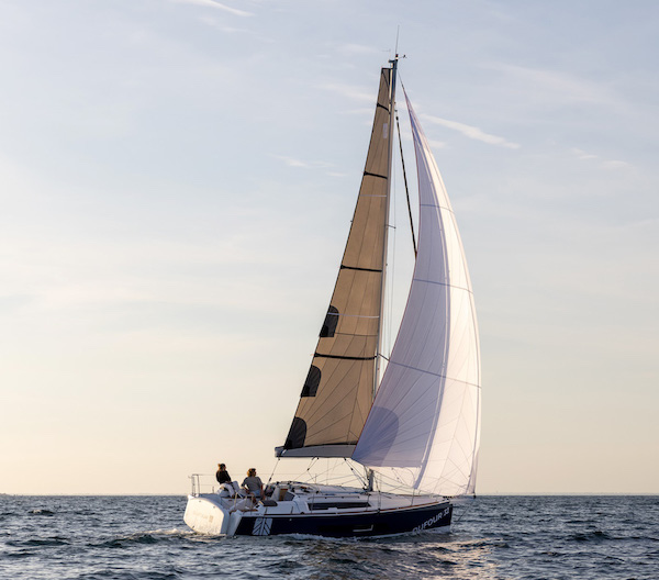 Dufour 32 sailboat under sail