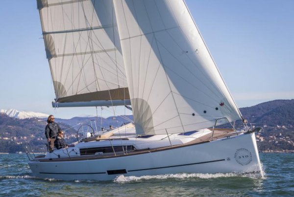 Dufour 310 grand large sailboat under sail