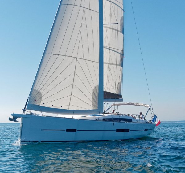 Dufour 512 grand large sailboat under sail
