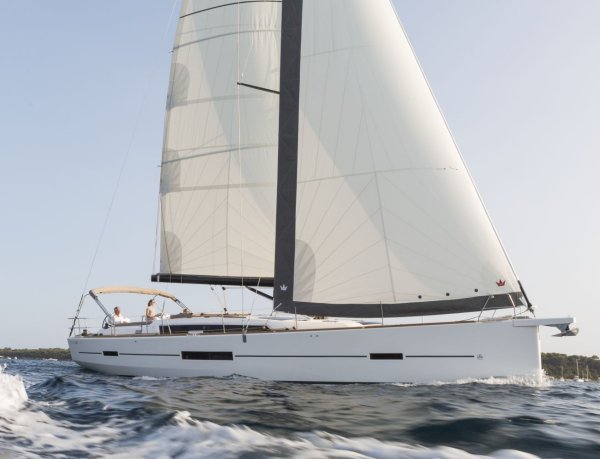 Dufour 520 grand large sailboat under sail