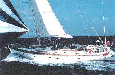 Dufour 65 prestige sailboat under sail