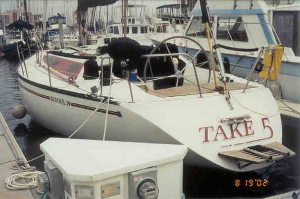 Dufour f39 sailboat under sail