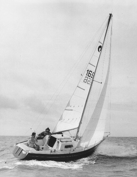 Ecume de mer sailboat under sail