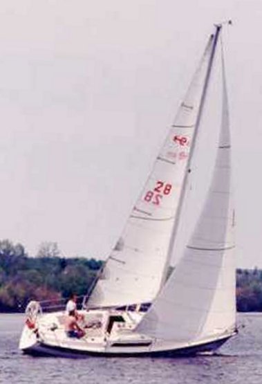 Edel 820 sailboat under sail