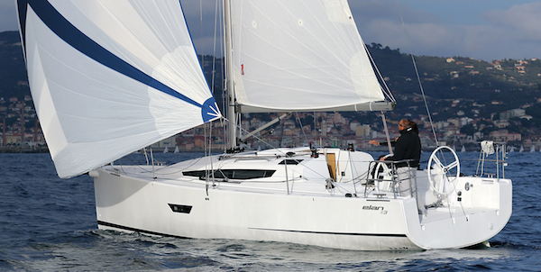 Elan e3 sailboat under sail