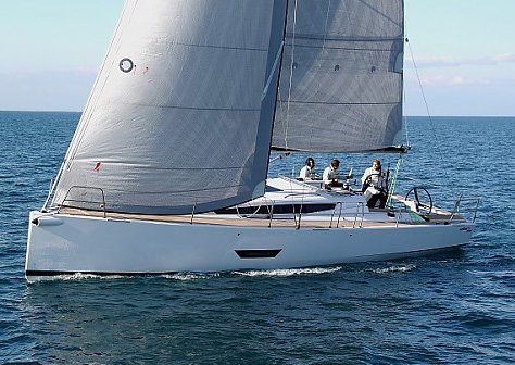 Elan 400 sailboat under sail