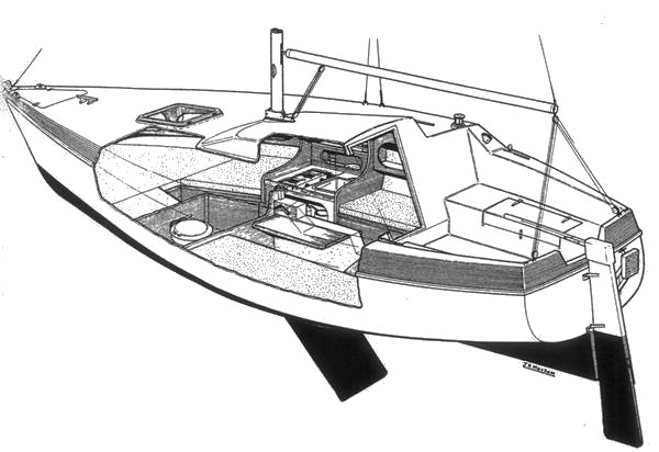 Elan 700 sailboat under sail