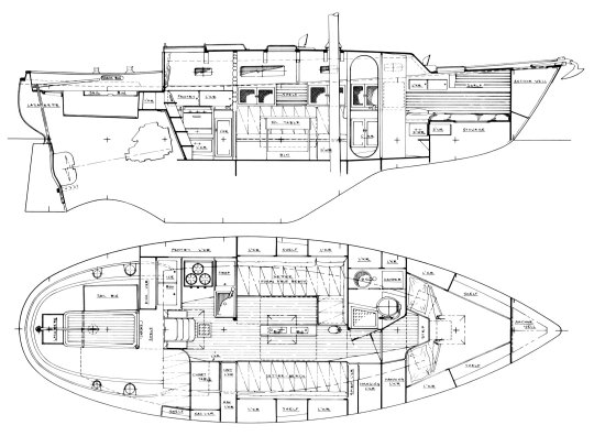 Eo 32 sailboat under sail