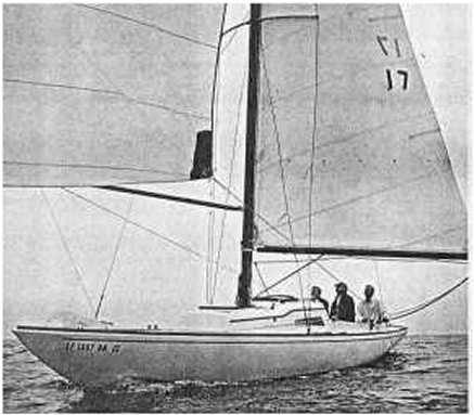 Ericson 32 scorpion sailboat under sail