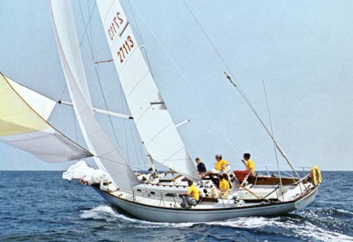 Ericson 41 sailboat under sail
