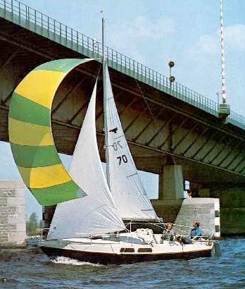 Etap 22 sailboat under sail