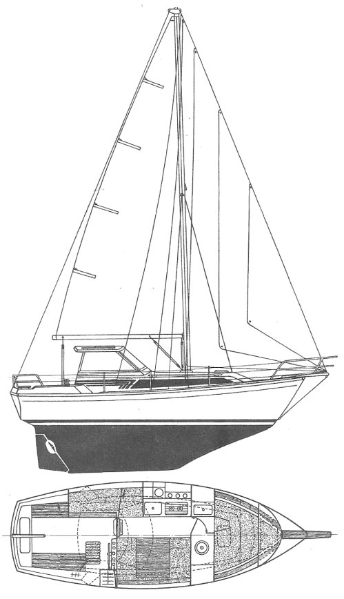 Evasion 25 Beneteau sailboat under sail