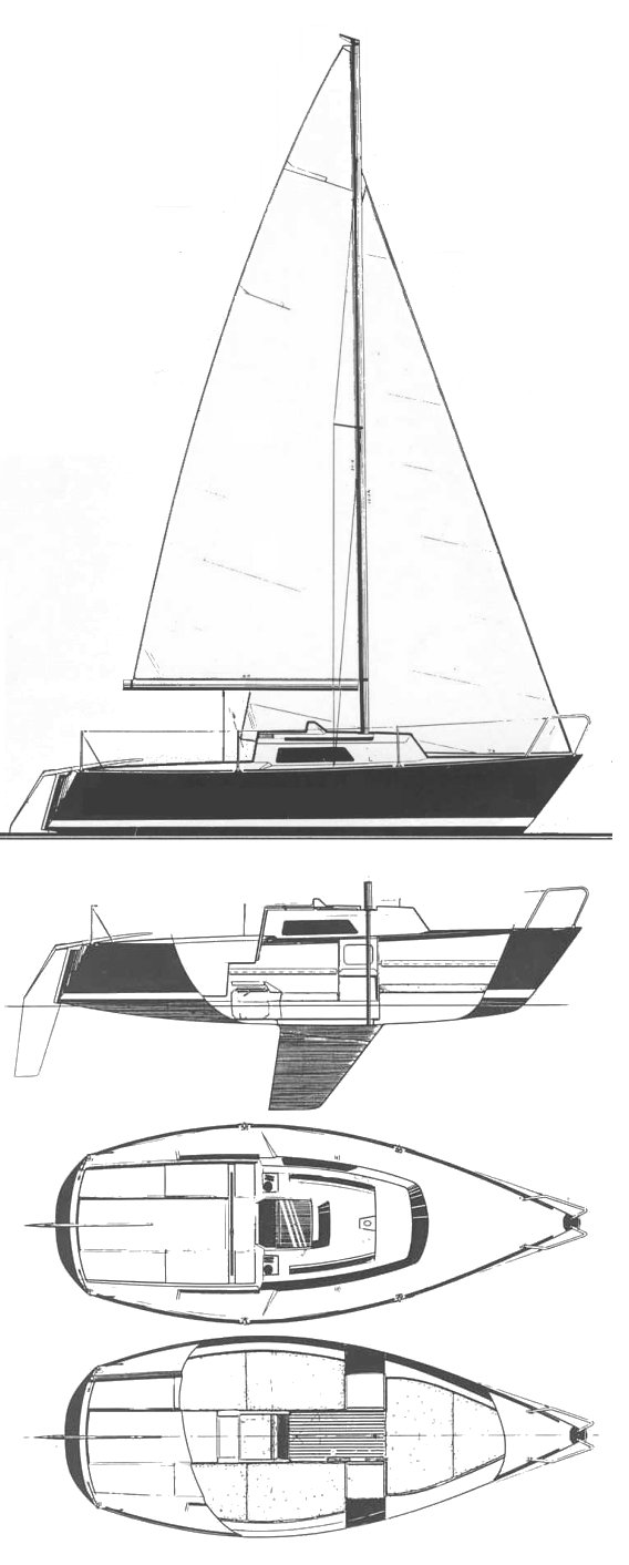 Express 20 killing sailboat under sail