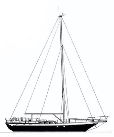 Belliure 50 sailboat under sail