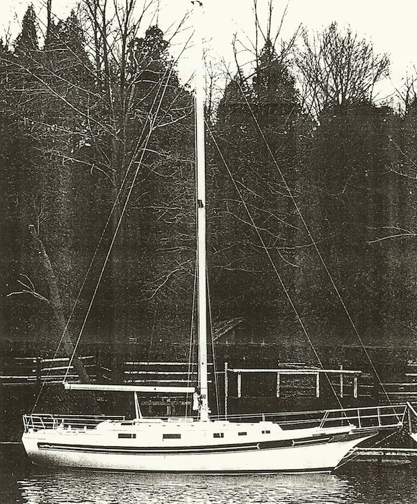 Bayfield 36 sailboat under sail