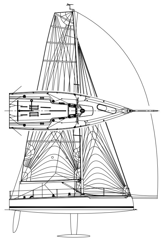 Fareast 31r sailboat under sail