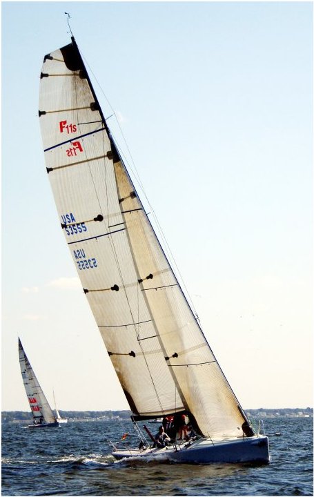 Farr 11s sailboat under sail