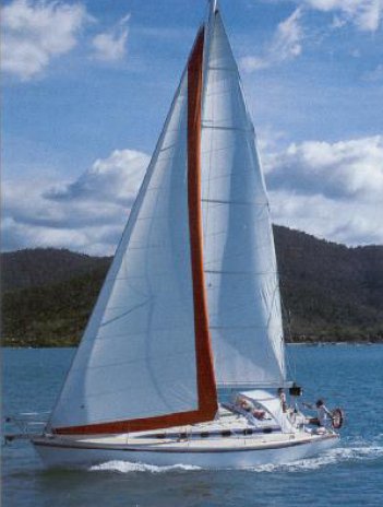 Farr phase 4 sailboat under sail