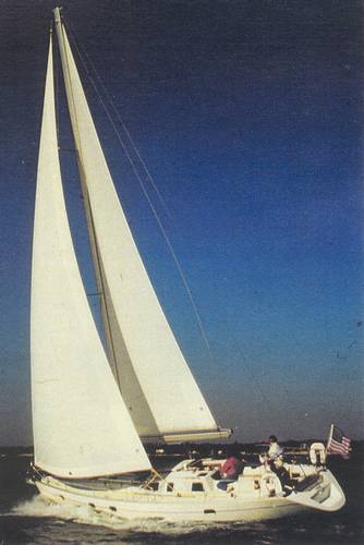 Feeling 416 sailboat under sail