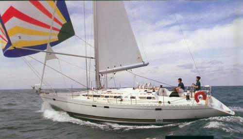 Feeling 486 sailboat under sail