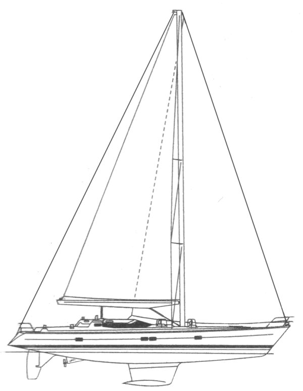 Feeling 546 sailboat under sail