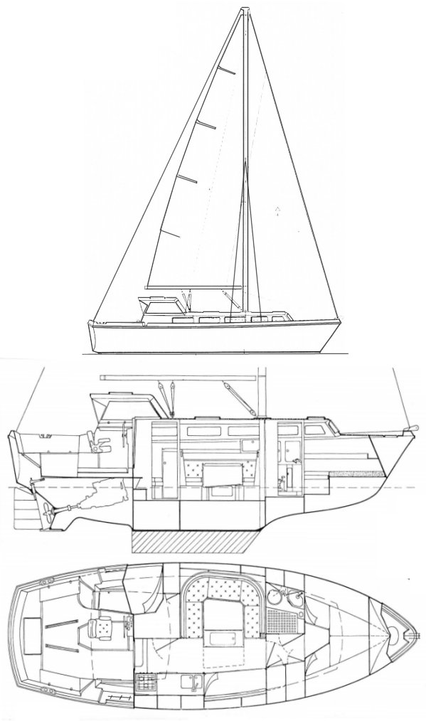 Kirié fifty 33 sailboat under sail