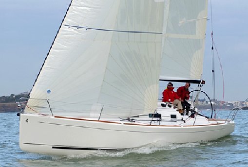 First 10r Beneteau sailboat under sail