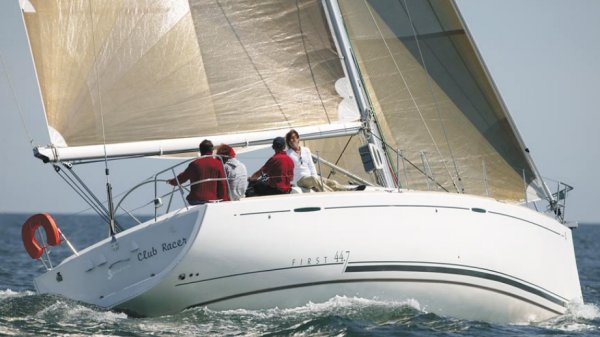First 44.7 Beneteau sailboat under sail