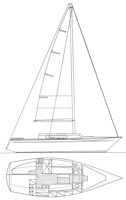 Fleur de mer sailboat under sail