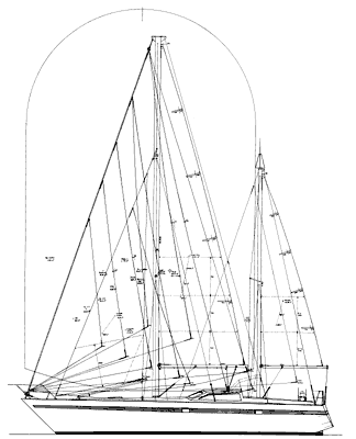 Flores Guy Saillard sailboat under sail