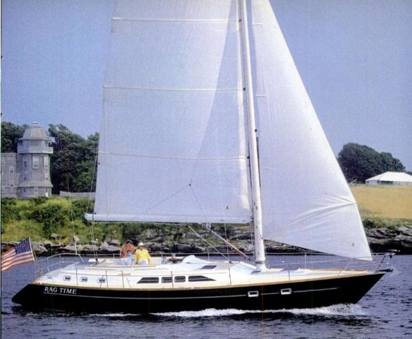Freedom 45 cc sailboat under sail