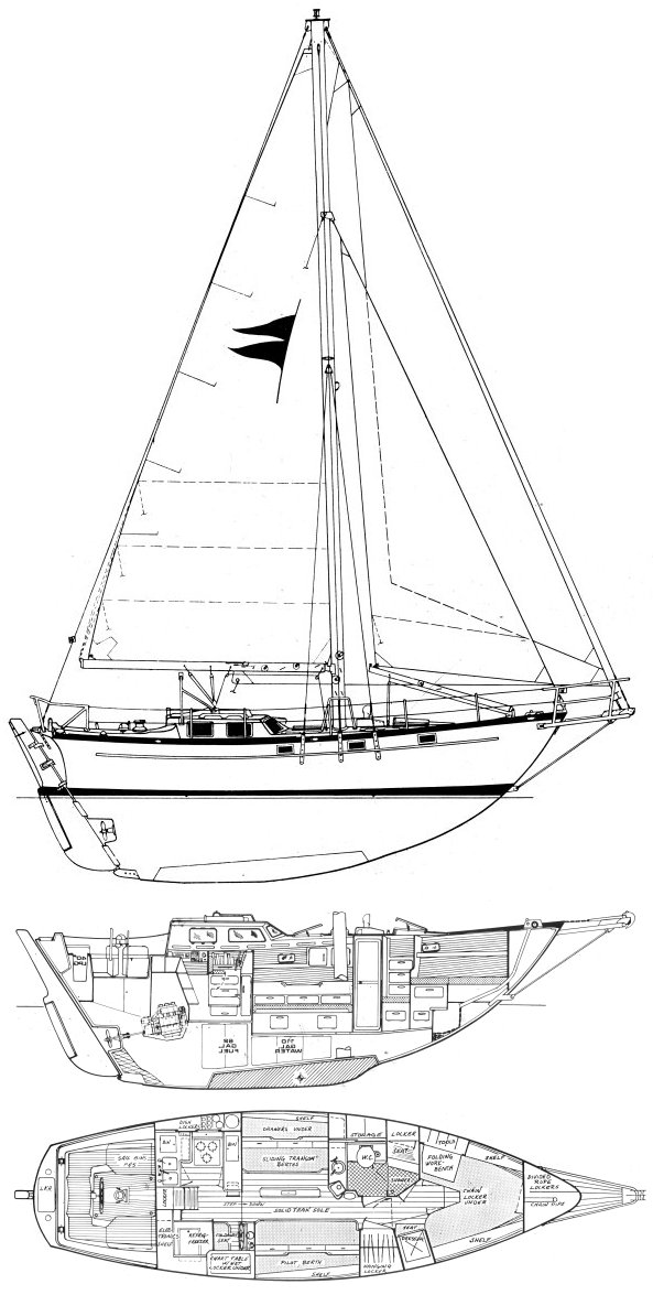 Gale force pilot cutter sailboat under sail
