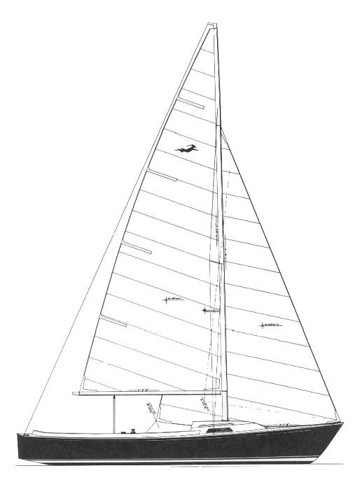 Gazelle 22 sailboat under sail