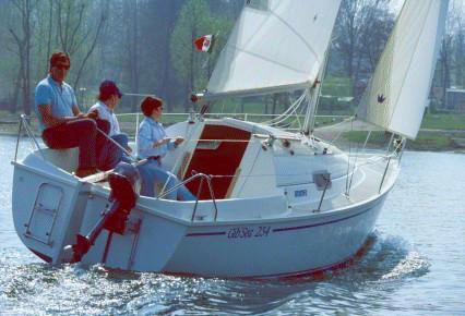 Gib Sea 234 sailboat under sail