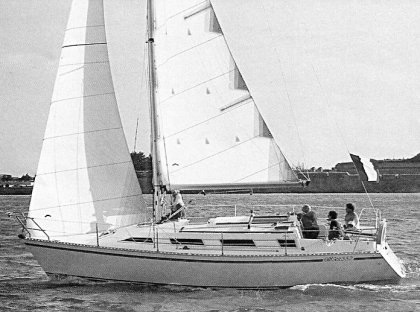 Gib Sea 352 sailboat under sail