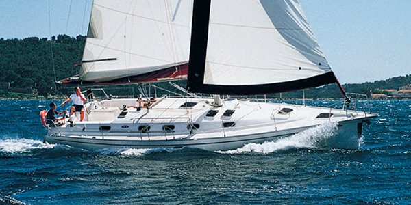 Gib Sea 43 sailboat under sail