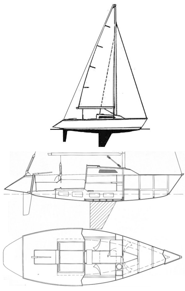 Gib Sea 80 plus sailboat under sail