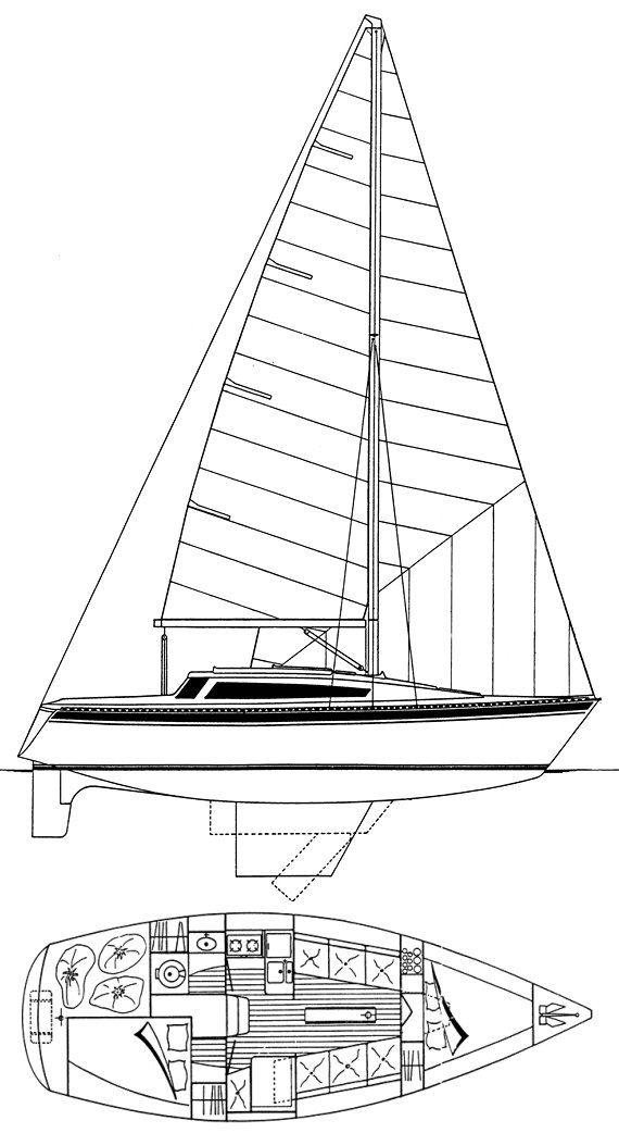 Gib Sea 84 sailboat under sail
