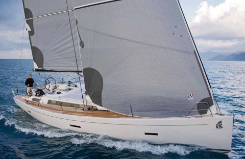 Grand soleil 46 bc sailboat under sail