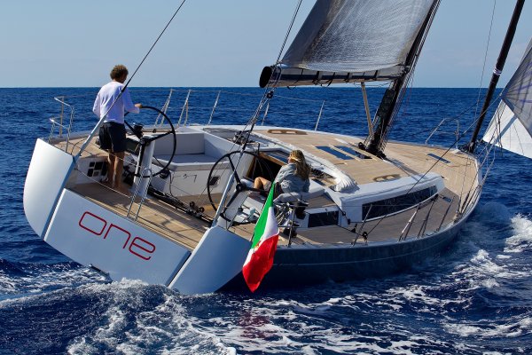 Grand soleil 50 bc sailboat under sail