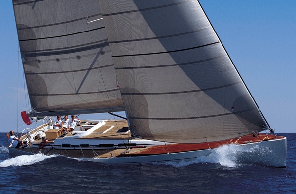 Grand soleil 56 briand sailboat under sail