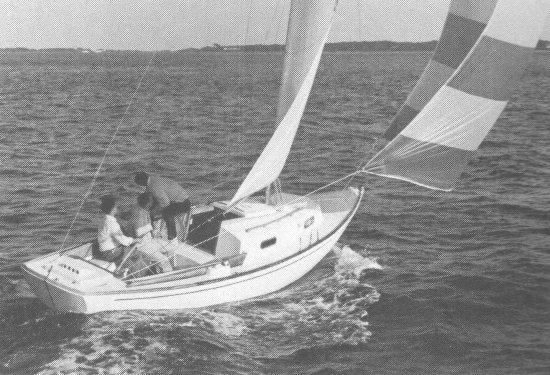 Greenwich 24 sailboat under sail