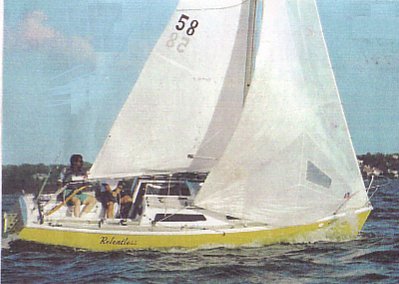 Gulf coast 23 sailboat under sail