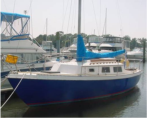 Gulf coast 29 sailboat under sail