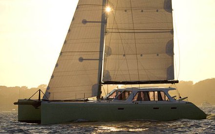 Gunboat 48 sailboat under sail