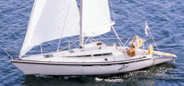 Guy 33 sailboat under sail