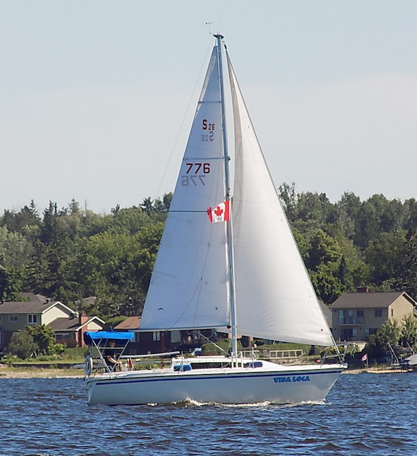 Sandstream 26 sailboat under sail