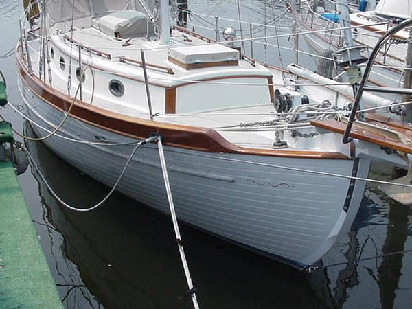 Hans christian 36 sailboat under sail